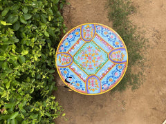 Indian Hand Painted Solid Wood Coffee Table C143