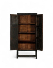 Indian Hand Carved Solid Wooden Cupboard Wardrobe D72