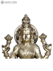 Indian Lord Goddess Lakshmi Idol Brass Statue