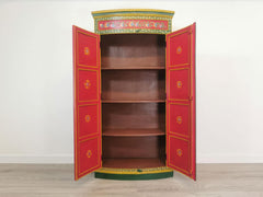 Avani Indian Hand Painted Solid Wood Cabinet Wardrobe D77