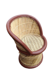 Handmade Hand Woven Natural Armrest Bamboo Mudha Chairs