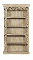 Indian Hand Carved Solid Wood Bookshelf B66