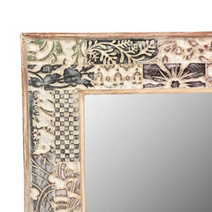 Vintage Hand Carved Solid Wood Mirror Frame 105