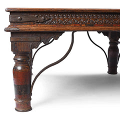 Takhat Indian Hand Carved Solid Wood Coffee Table C56