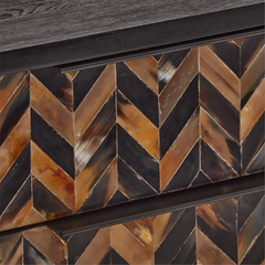 Bone Inlay Solid Wood 2 Drawer Bedsides Table 72