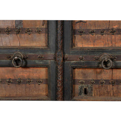 Indian Vintage Antique Hand Carved Solid Wooden Door 21