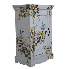 Mughal Hand Painted Multicolored Wooden Side Table 65