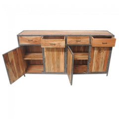 Angle Industrial French Sideboard Buffet Natural 180cm