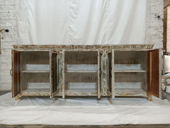 Corso Reclaimed timber Boat Wood X Large Sideboard Buffet Hutch 225x40x90cm