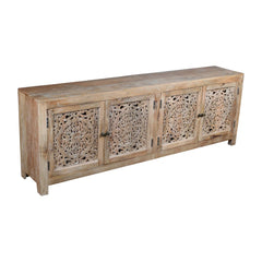 Indian Hand Carved Solid Wood TV Units B17