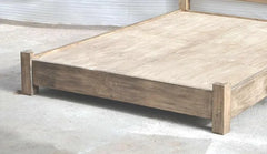 Hand Carved Solid Wood Bed Frame Natural 191