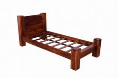 Boston Contemporary Solid Wooden Single Bed with