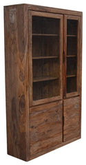 MADE TO ORDER Avalon Solid Wood Display Large Cabinet 120x40x200 cm