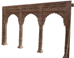 Handcarved Jharokha Arch Design Mirror Frame 150x100x4Cm