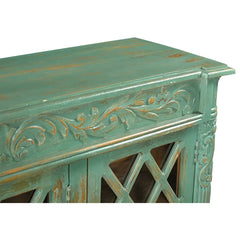 French Arched Hand Carved Mirror Doors Sideboard S76