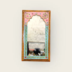 Avani Handpainted Solid Wooden Mirror Frame 47