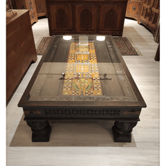 Mughal Hand Painted Solid Wood Coffee Table C29