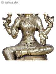 Indian Lord Goddess Lakshmi Idol Brass Statue