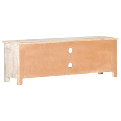 Rainbow Block Print Reclaimed Wood Carved Panel Entertainment Unit TV Stand B23