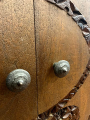 Hand Carved Solid Wood 3 Door Sideboard S82