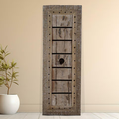 Indian Vintage Antique Reclaimed Teak Wooden Door Panel 30