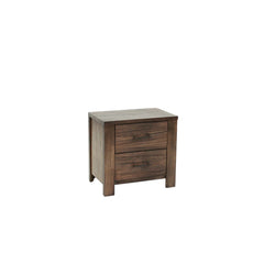 Indian Hand Carved  2-Drawer Solid Wood Bedside Table 48
