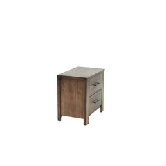 Indian Hand Carved  2-Drawer Solid Wood Bedside Table 48