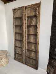 Indian Antique Old Door Solid Wood Doors Set Natural 185cm