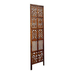 Urban Art Mango Wood Partition Screen Room Divider Traditional Handicrafts Mix Pattern