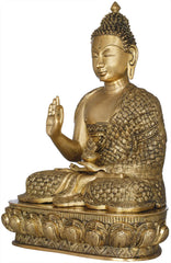 Indian Lord Buddha Tibetan Buddhist Buddha In Brass Statue