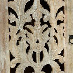 Indian Handmade Solid Wood 2 Door & 3 Drawers Carved Sideboard