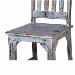 Rustica Reclaimed Solid Wood Rustic Dining Table Set Multicolour C17