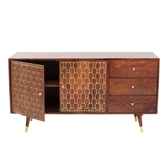 The Attic Antony Solid Wood Sideboard Honey