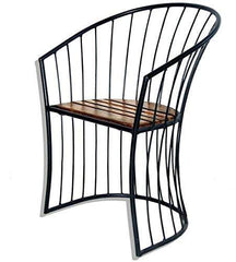 Urban Art Store Wood & Wrought Iron Patio Furniture Set Garden & Outdoor/Indoor Furniture