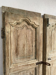 Indian Antique Old Door Solid Wood Doors Set Natural 170cm