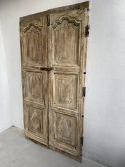 Indian Antique Old Door Solid Wood Doors Set Natural 170cm