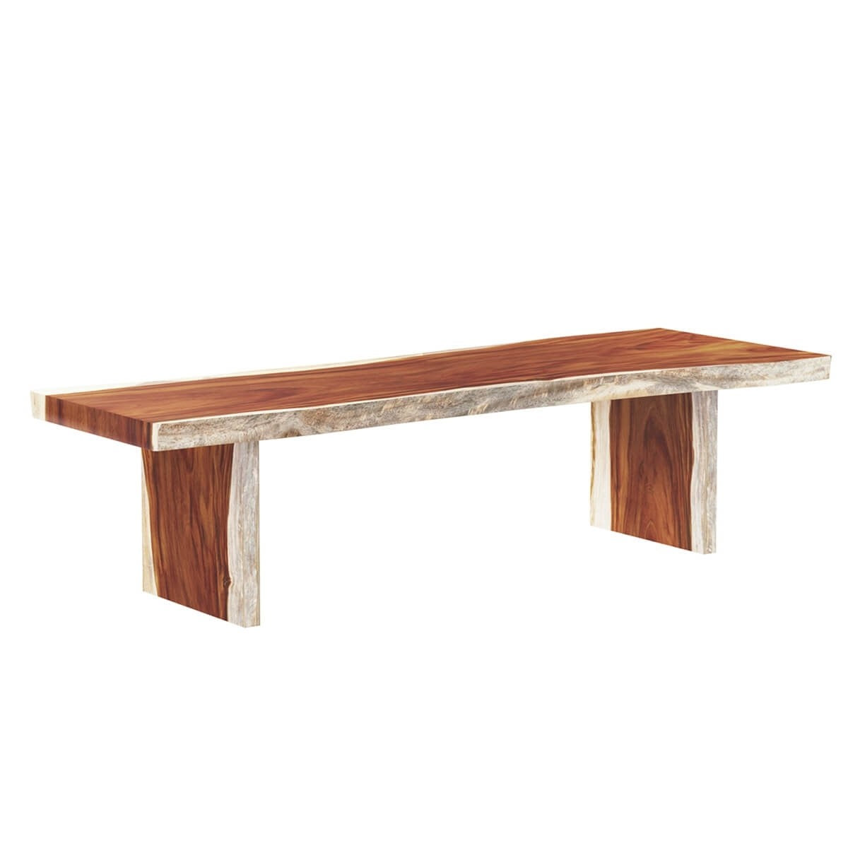 Auburn Solid Wood Single Slab Live Edge Large Dining Table