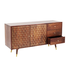 The Attic Antony Solid Wood Sideboard Honey