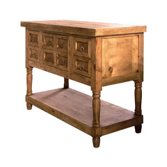 Indian Hand Carved Solid Wood Bathroom Vanity V05
