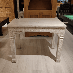 Antique Indian Hand Carved  Solid Wood Dining Table 07