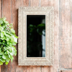 Hand Carved Solid Wooden Mirror Frame 75