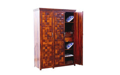 Hand Carved Solid Wooden Cupboard Cabinet Wardrobe D126