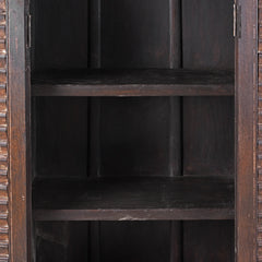 Salvage Reclaimed Wood Hand Carved Almirah Cabinet Wardrobe 04