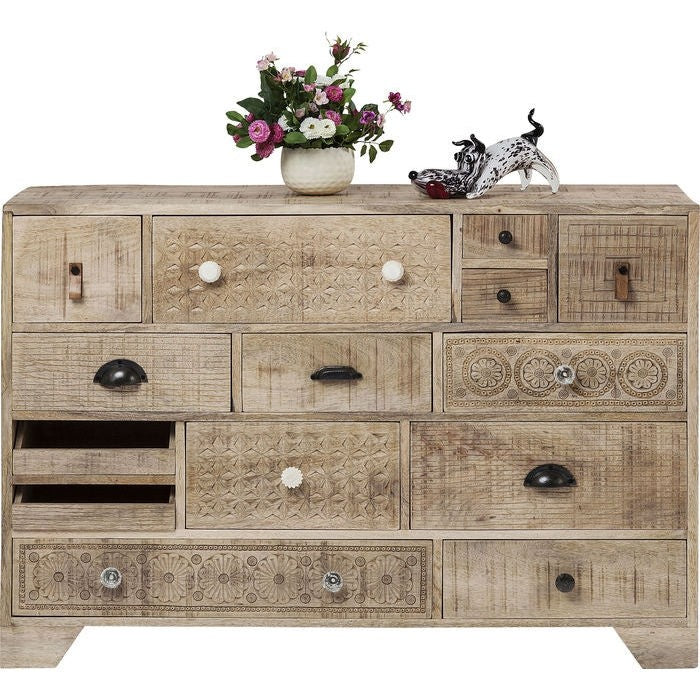 Vivid Sahara Contemporary chest of drawers dresser sideboard 14 drawers