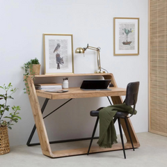 The Attic Modern Style Solid Wood Study Table Natural