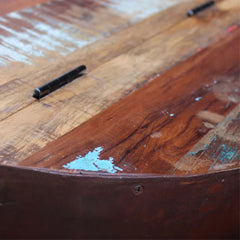 NIRVANA Reclaimed Old Timber Drum Round Coffee Table B4
