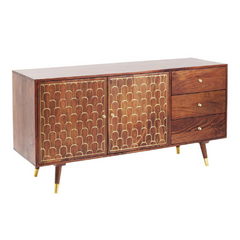 The Attic Antony Solid Wood Sideboard Honey