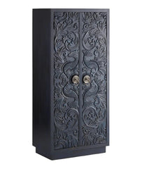 Hand Carved Solid Wooden Cupboard Cabinet Wardrobe D127