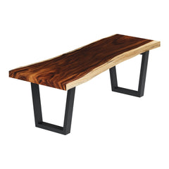 La Habra Solid Wood Handcrafted Single Slab Live Edge Dining Table