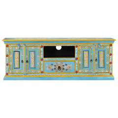 Indian Hand Painted Solid Wood TV Unit Stand B24
